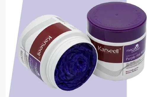 Маска нейтрализатор желтизны для блондинок 100мл Karseell MACA ESSENCE PURPLE HAIR ЧЗ