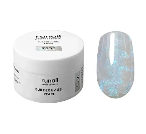 Моделирующий УФ-гель c жемчужным эффектом BUILDER UV GEL PEARL, 15г №9505 ЧЗ