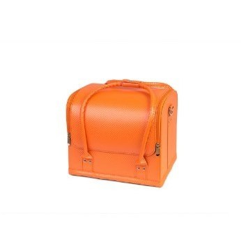 Кейс для маникюриста оранжевый (плетенка) TNL