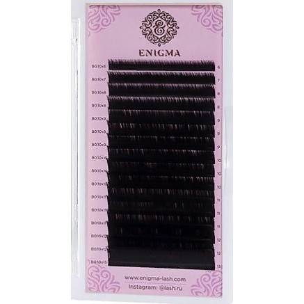 Ресницы черные Enigma 0,15/C/8 mm (16 линий)