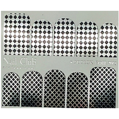 Слайдер-дизайн 2003 фольга серебро и чёрная NC