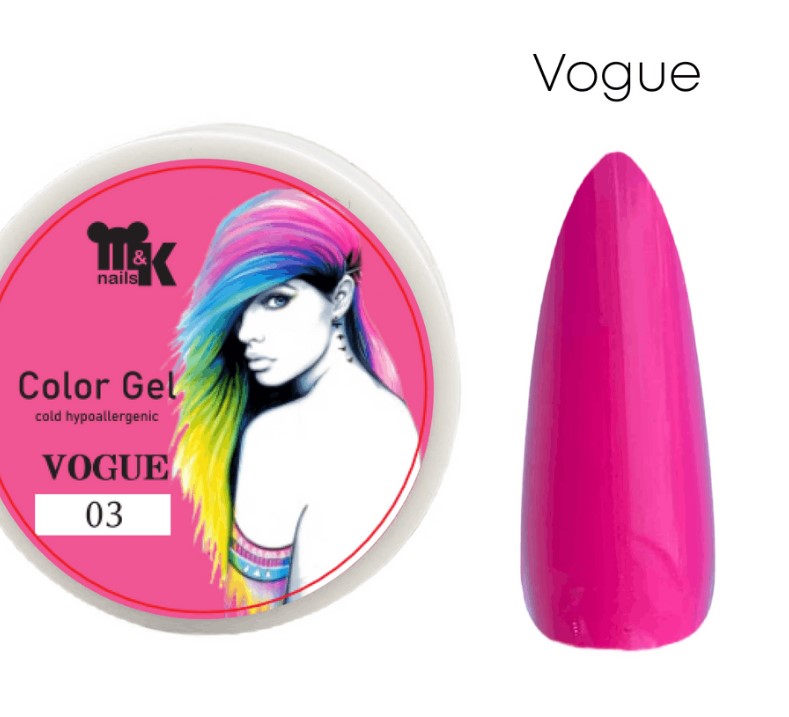 Гель Vogue №03, 15мл M&K nails