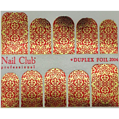 Слайдер-дизайн 2004 фон - красная фольга узор - золотая фольга NC