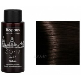 LC 5.32 София, Полуперманентный жидкий краситель для волос "Urban" 60мл Kapous