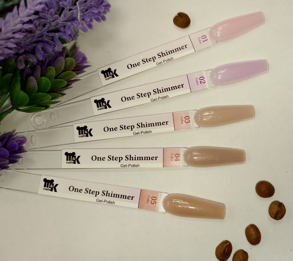 Гель-лак One step Shimmer 02, 10мл M&K 