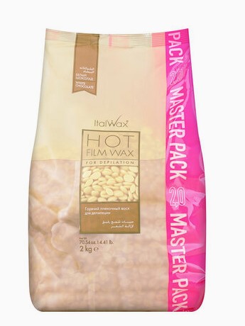 Воск горячий (пленочный) Белый шоколад гранулы 2кг ITALWAX