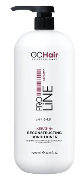 Кондиционер с Кератином для ослабленных и пористых волос 300мл GC HAIR ЧЗ