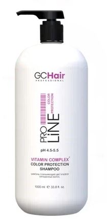 Шампунь Сохраняющий цвет и блеск окрашенных волос 1000мл GC HAIR, ЧЗ