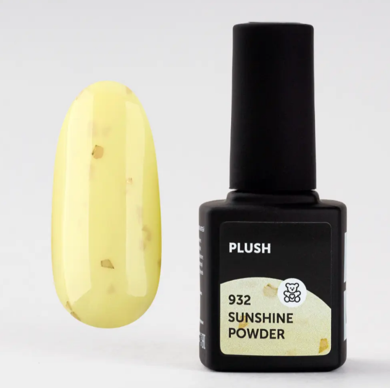 Гель-лак Plush №932 Sunshine Powder, 9мл Milk