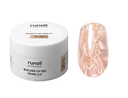 Моделирующий УФ-гель c жемчужным эффектом BUILDER UV GEL PEARL 2.0, 15г №9959