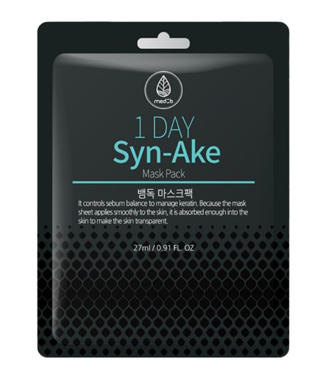 Маска тканевая с пептидом змеиного яда / Med B 1 Day Syn-Ake Mask Pack 27 мл