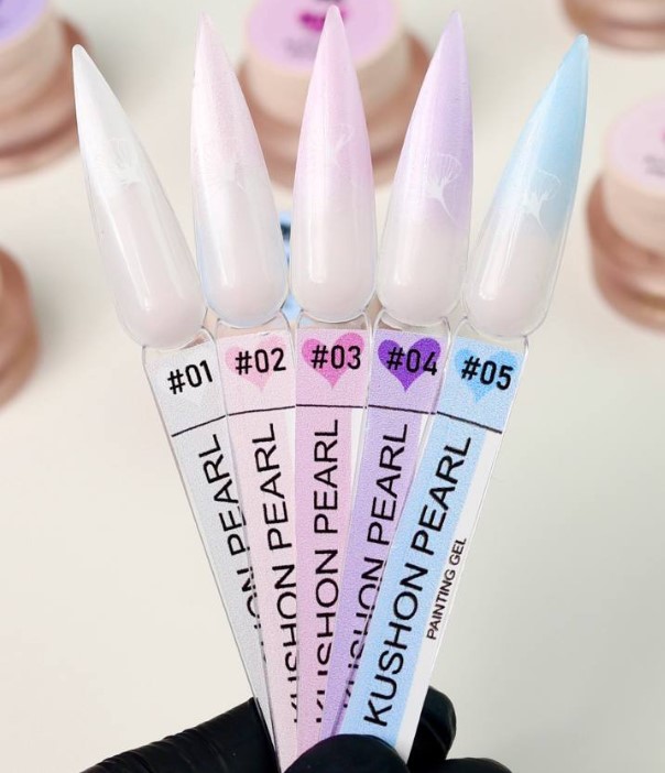 Гель-краска Kushon Pearl painting gel 02 3г, M&K 
