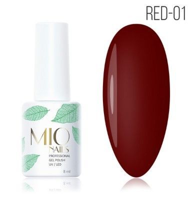 Гель-лак Коллекция Red 01, 8 мл MIO Nails ЧЗ