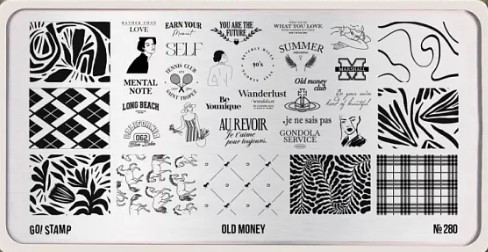 Пластина для стемпинга 280 Old Money Go! Stamp
