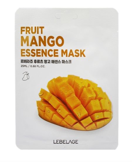 Маска тканевая для лица с экстрактом манго / Lebelage Fruit Mango Essence Mask 25 мл