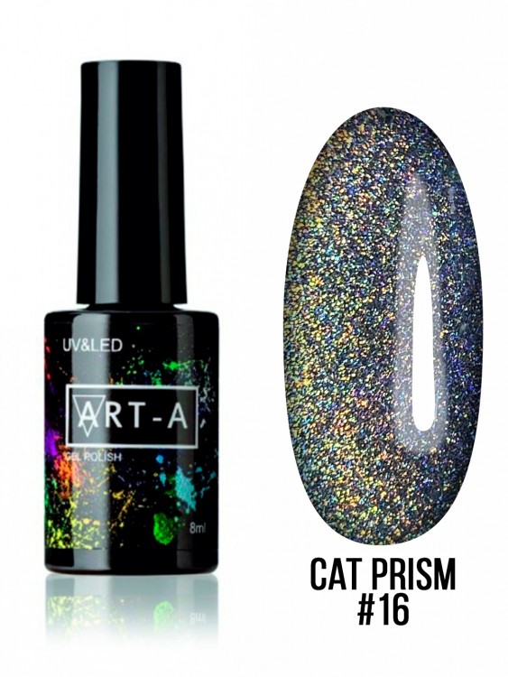 Гель-лак серия Cat Prism 16, 8ml Art-A