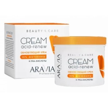 Обновляющий крем с PHA-кислотами и мочевиной (10%) Acid-Renew Cream, 550мл ARAVIA Professional