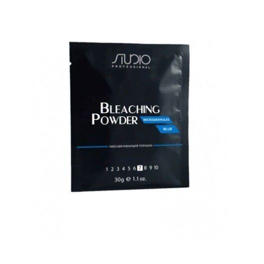 Обесцвечивающий порошок для волос "Microgranules Blue" линии Studio Professional, 30 г ЧЗ