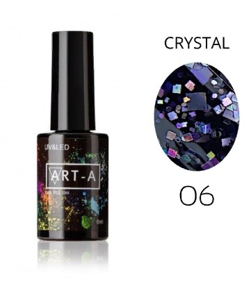 Гель-лак серия Crystal 006, 8ml Art-A