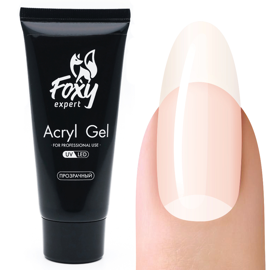 Акрил-гель прозрачный Acryl gel, 60мл FOXY expert