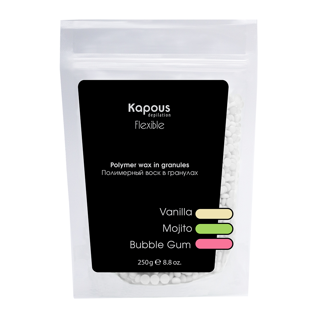 Полимерный воск в гранулах Flexible с ароматом Ваниль 250г Kapous