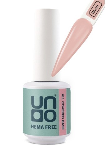 Гель-лак базовый All Covered Base Gel, 10 г Blush HEMA FREE UNO