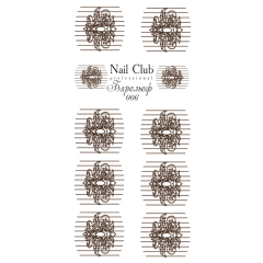 Трафарет для росписи Барельеф 006 Nail Club