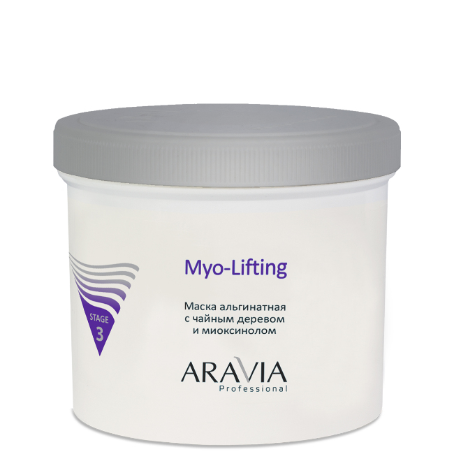 Маска альгинатная с чайным деревом и миоксинолом Myo-Lifting 550мл"ARAVIA Professional"