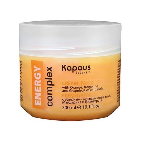 Крем-парафин «ENERGY complex» с эфирными маслами Апельсина, Мандарина и Грейпфрута 300мл Kapous