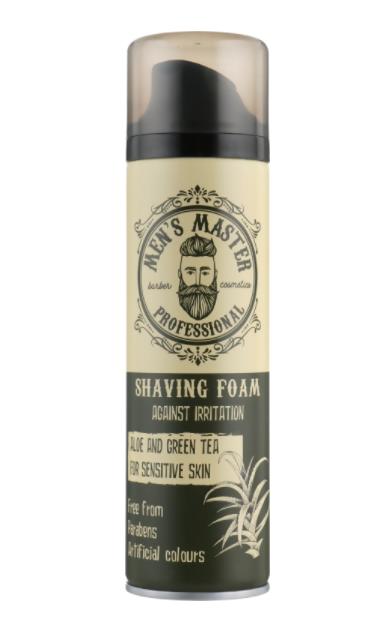 Пена для бритья „АЛОЭ И ЗЕЛЕНЬІЙ ЧАЙ“ 200 мл. MEN’S MASTER