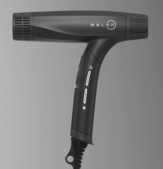 Профессиональный Фен для волос складной "HAG 7"черный с функциями ионизации и быстрой сушки Melon Pr