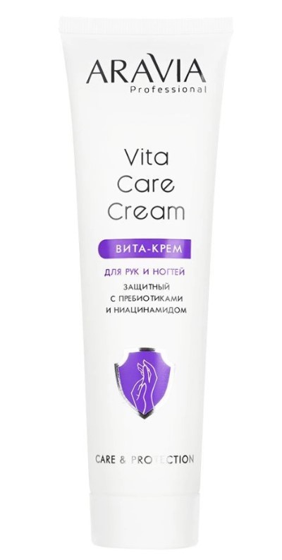 Вита-крем для рук и ногтей защитный Vita Care Cream с пребиотиками и ниацинамидом, 100 мл