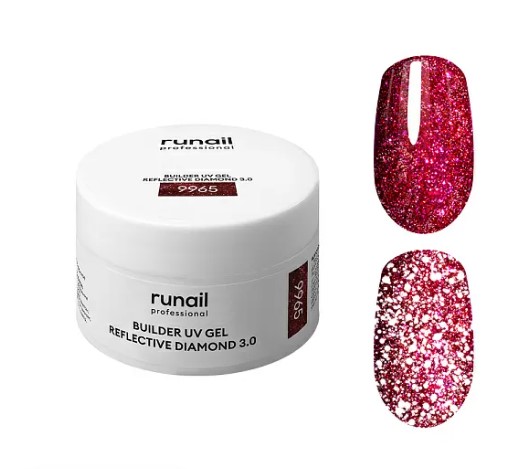 Моделирующий УФ-гель светоотражающий BUILDER UV GEL REFLECTIVE DIAMOND 3.0, 15г №9965