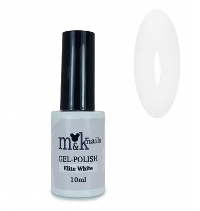 Гель-лак Elite White, 10мл M&K nails