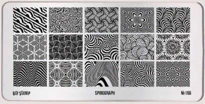 Пластина для стемпинга 166 Spirograph Go! Stamp