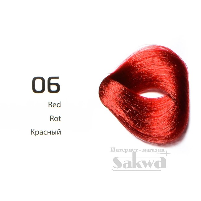 S усилитель 06  красный, крем-краска для волос Studio 100мл