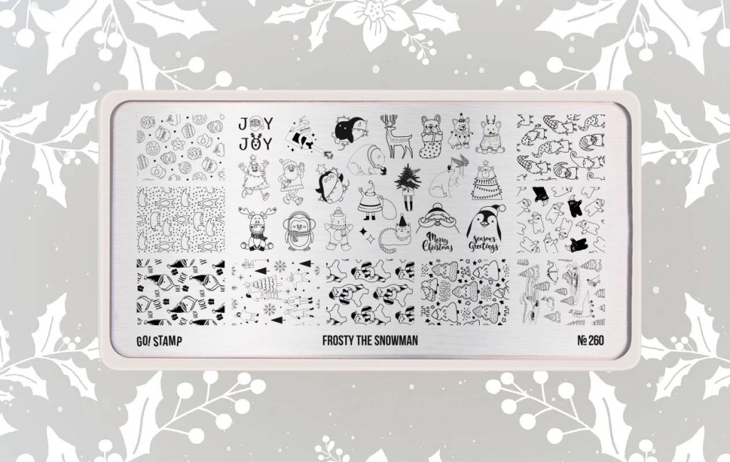 Пластина для стемпинга 260 Frosty The Snowman Go! Stamp