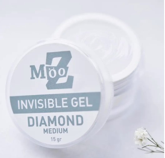 Гель прозрачный Invisible Gel Diamond medium, 15г MOOZ