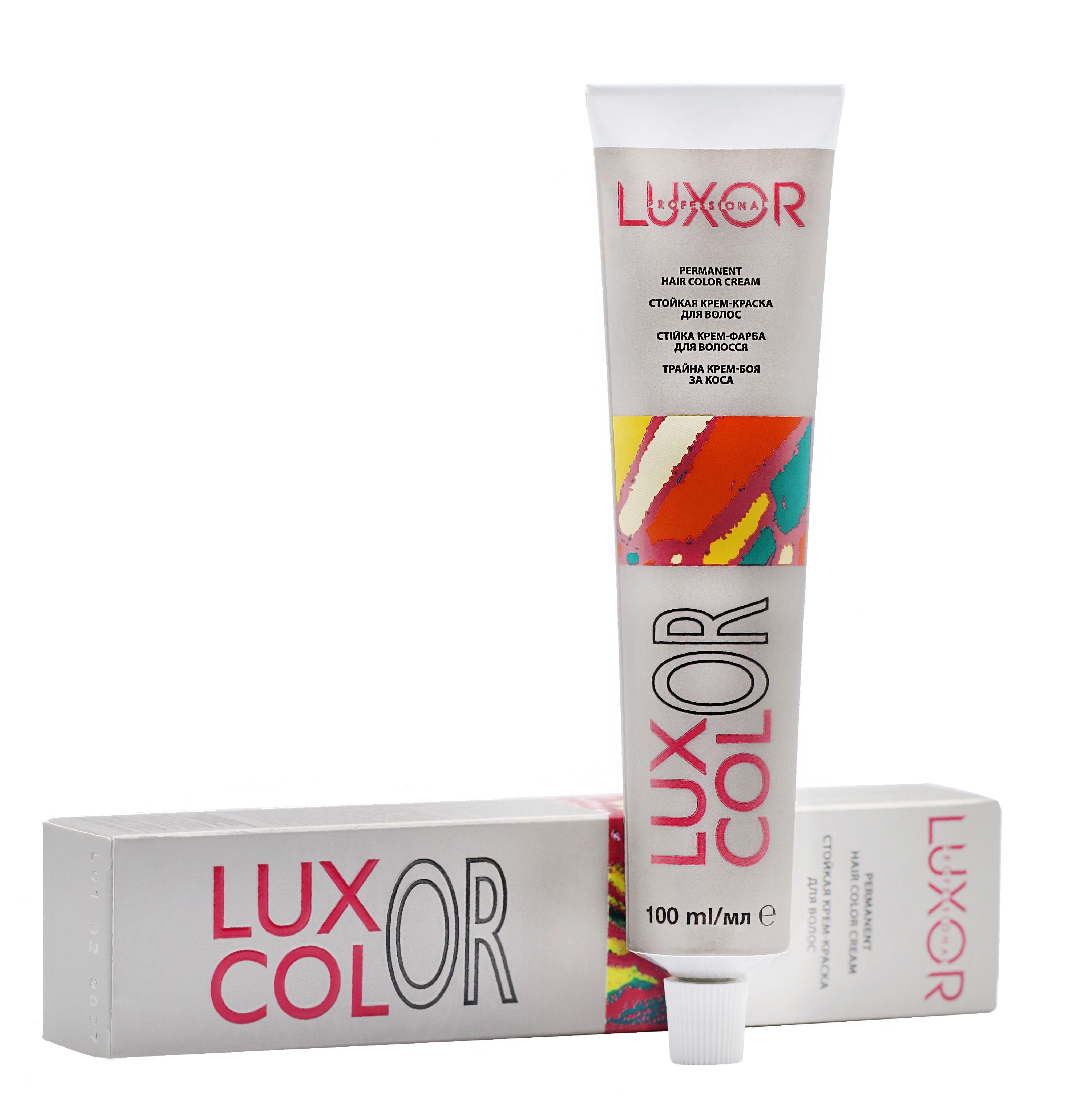 LUXCOLOR Стойкая крем-краска 4.7 Коричневый шоколадный LUXOL Professional 100мл