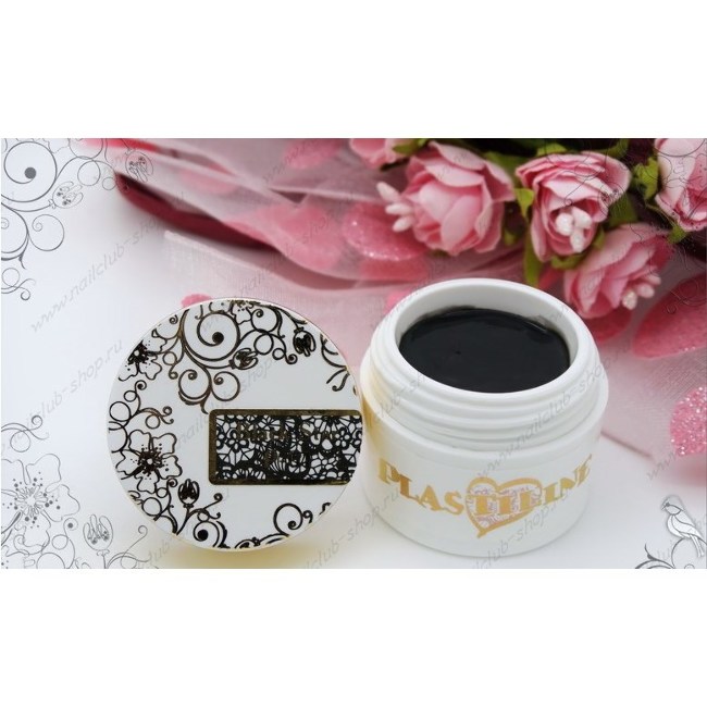 Гель-пластилин P-01 Black Star (черный) Nail Club