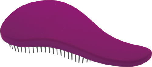 DBT-06 Щетка массажная DEWAL BEAUTY, для легкого расчесывания волос, мини с ручкой  цвет фиол-черный