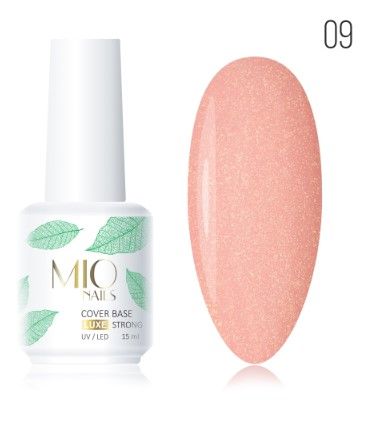База камуфлирующая с шиммером Luxe Shimmer 09 15 мл, MIO Nails ЧЗ
