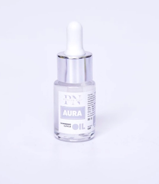 Масло мерцающее Aura-shimmering cuticle oil (флакон с пипеткой), 15мл Patrisa Nail