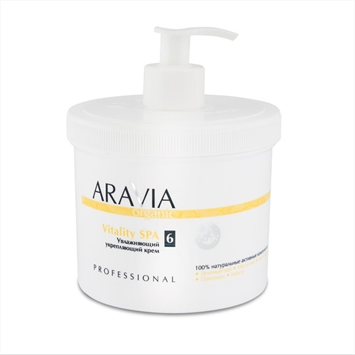 Увлажняющий укрепляющий крем "Vitality SPA", 550мл ARAVIA Organic