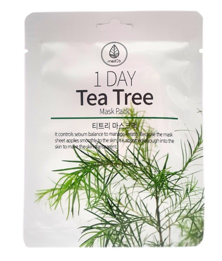 Маска тканевая с экстрактом чайного дерева / Med B 1 Day Tea Tree Mask Pack 27 мл