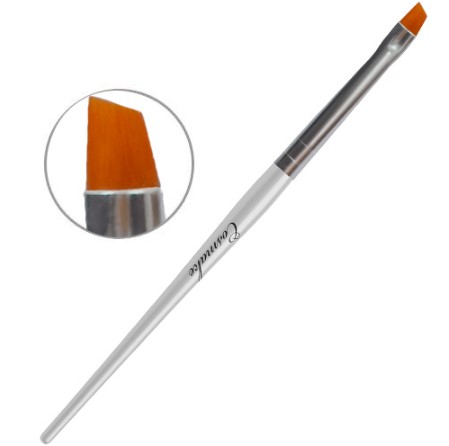 NP-012D Кисть Synthetic GEL №04 Cosmake скошенная д\френч-улыбки