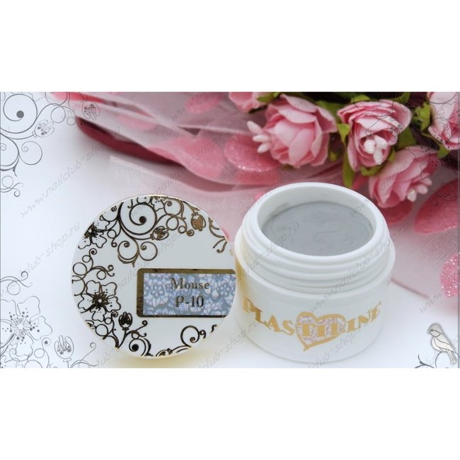Гель-пластилин P-10 Mouse (серый) Nail Club