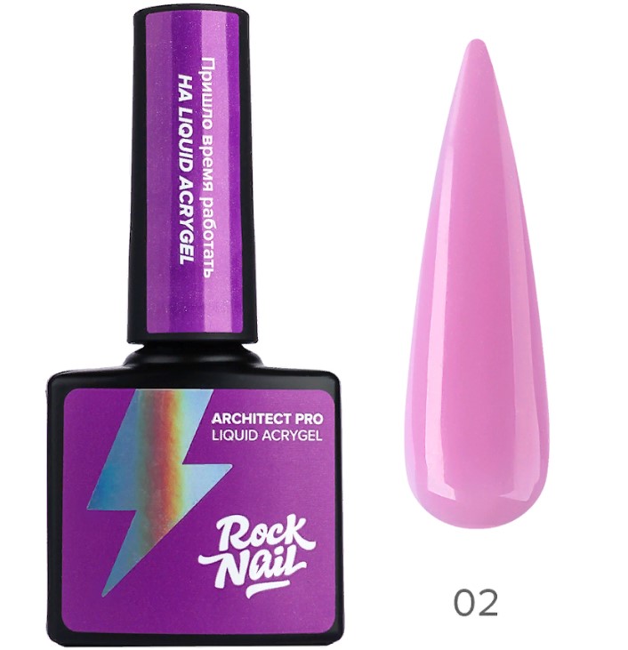 Жидкий акригель №02 Rosewater Spray, 10мл RockNail