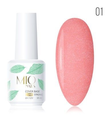 База камуфлирующая с шиммером Luxe Shimmer 01 15 мл, MIO Nails ЧЗ