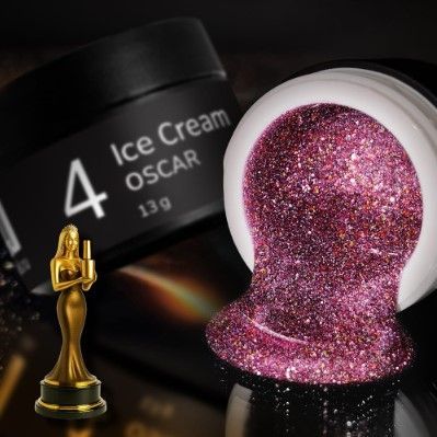 Гель для моделирования ногтей Ice Cream Gel Oscar 04 13 г, MIO Nails ЧЗ